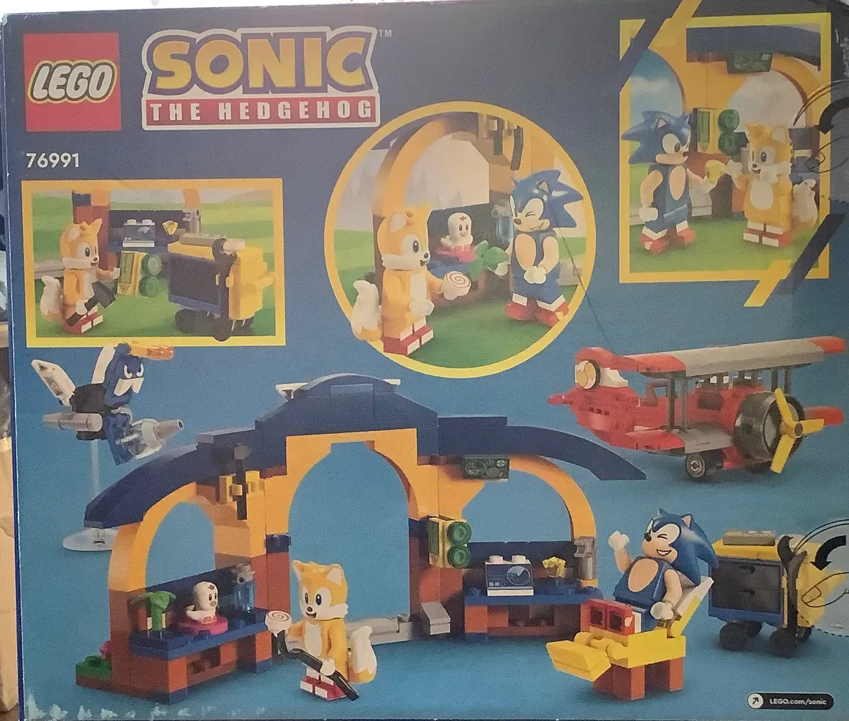 Lego Sonic The Hedgehog Tails Workshop And Tornado
Plane Building Toy 76991 1