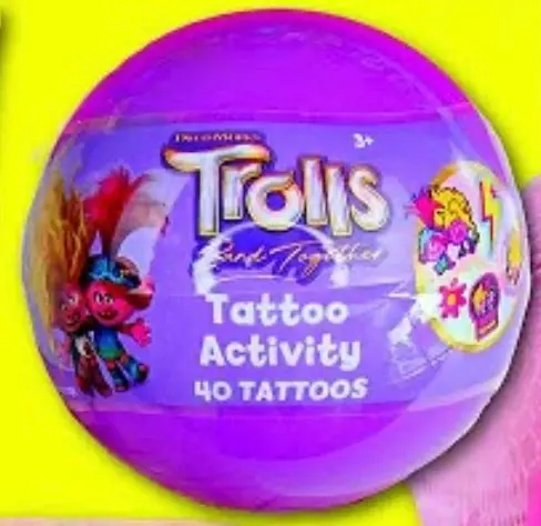 Trolls Tattoo Activity. 1