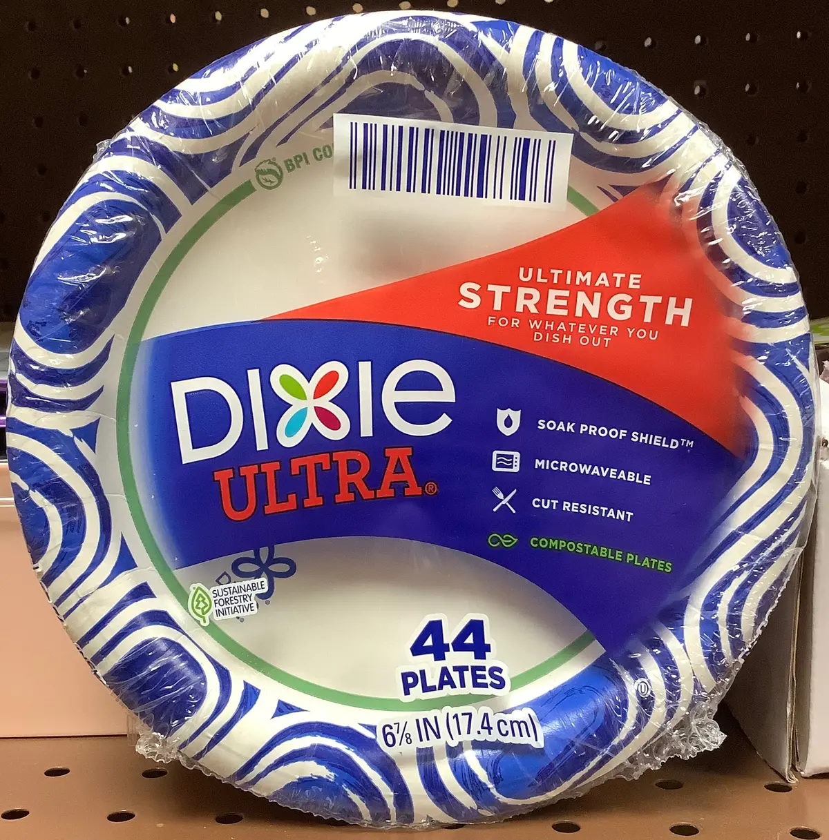 Dixie Ultra 6 7/8" Disposable Plates - 44Ct 1