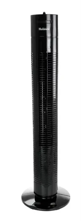 Holmes 31 Inch Oscillating Tower Fan With 3 Speed Settings In Black 1