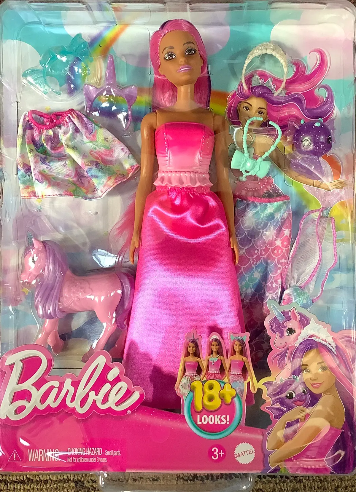 Barbie Doll And Fantasy Pets Dress-Up Doll Mermaid Tail And Skirt 1