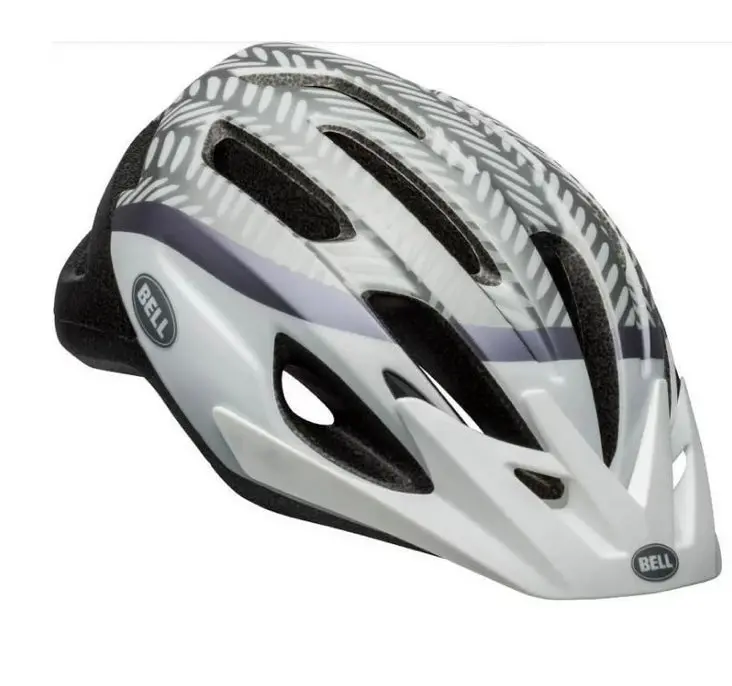 Bell Chicane Adult Bicycle Helmet Silver/White Riding Ages 14+ Size 54 - 61 Cm 1