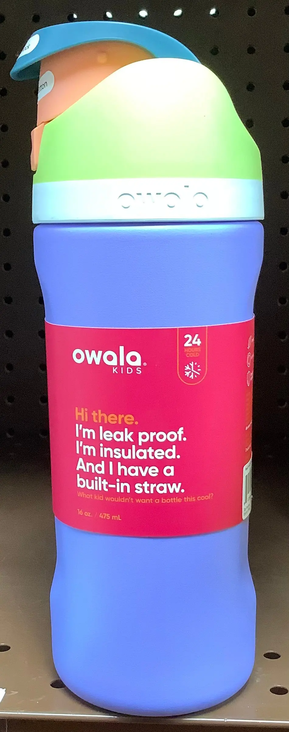 Owala 16Oz Kids' Freesip Stainless Steel Water Bottle 2