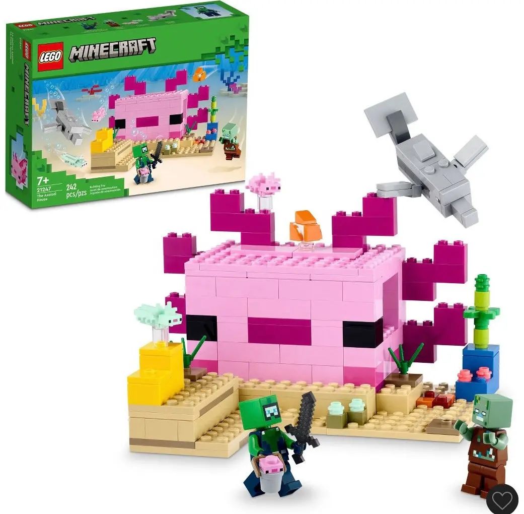Lego Minecraft The Axoloti House Building Toy 21247 1