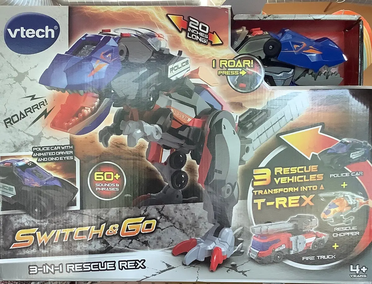 Vtech Switch & Go 3-In-1 Rescue Rex 1