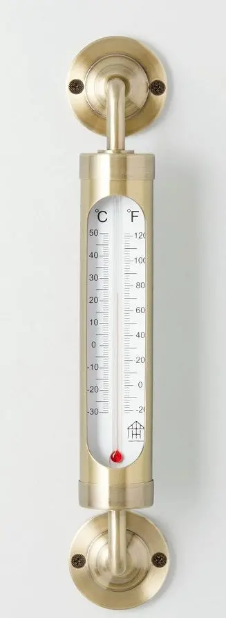 Brass Outdoor Weather Thermometer 1