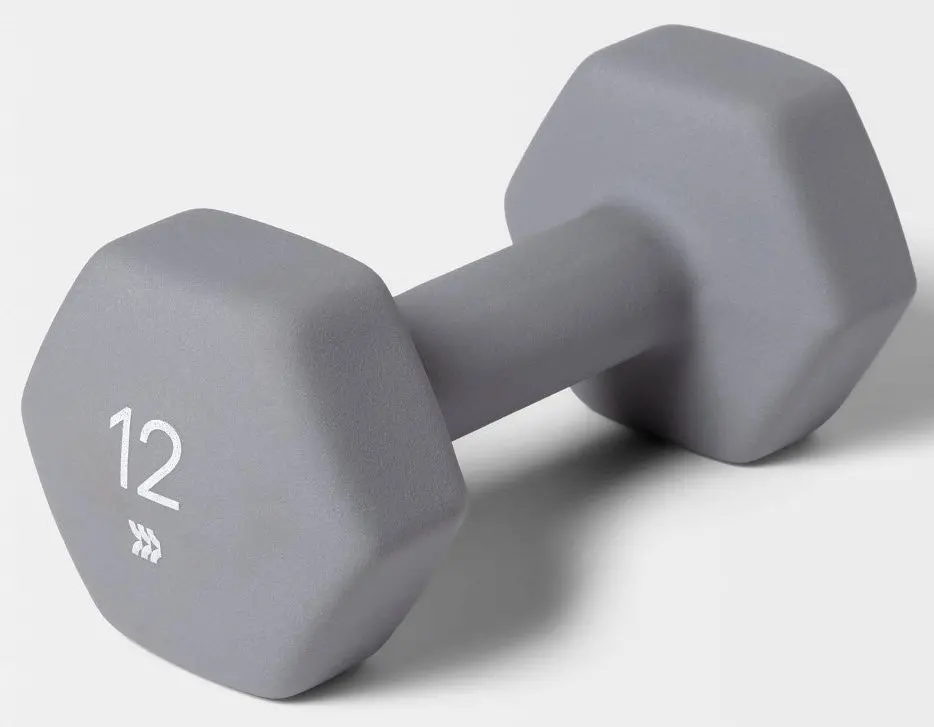 Dumbbell 12Lbs Gray 1