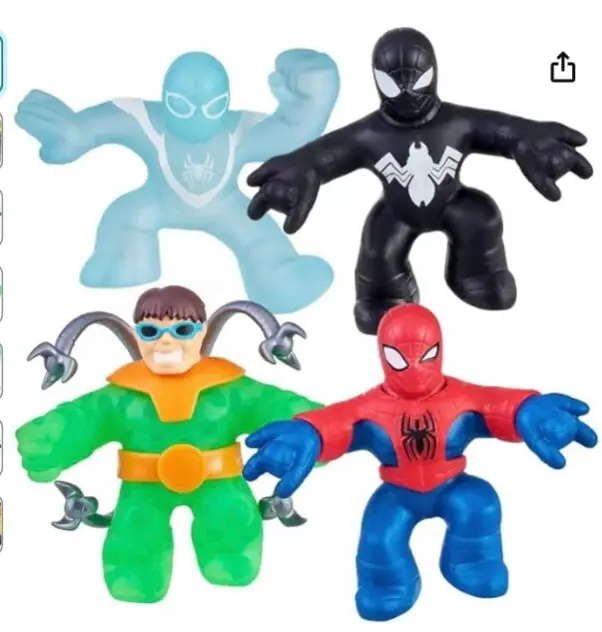 Heroes Of Goo Jit Zu Marvel Spider-Verse Mega 4 Pack - Spider Man, Doc Ock, Invisible Miles Morales & Symbiote Suit Spidey 1