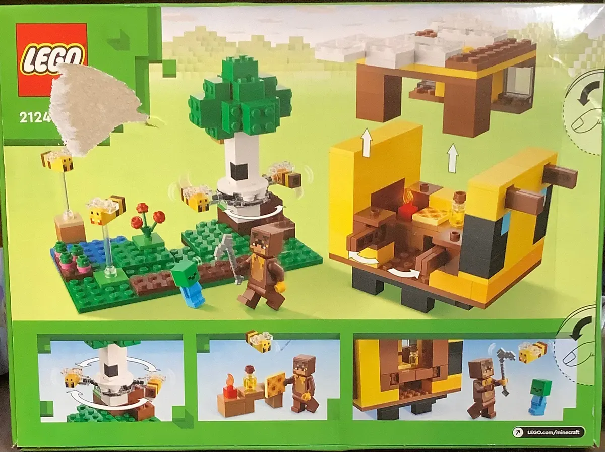 Lego Minecraft The Bee Cottage Toy House With Animals 21241 1