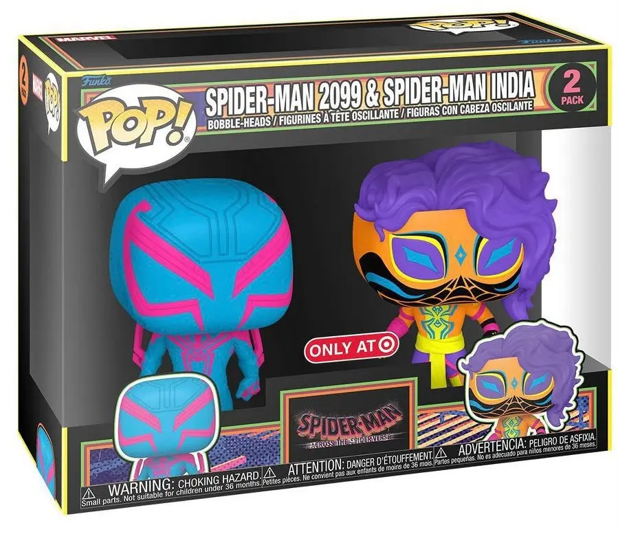 Funko Pop! Spider-Man: Across The Spiderverse 2Pk - Spider-Man 2099 & Spider-Man India 1
