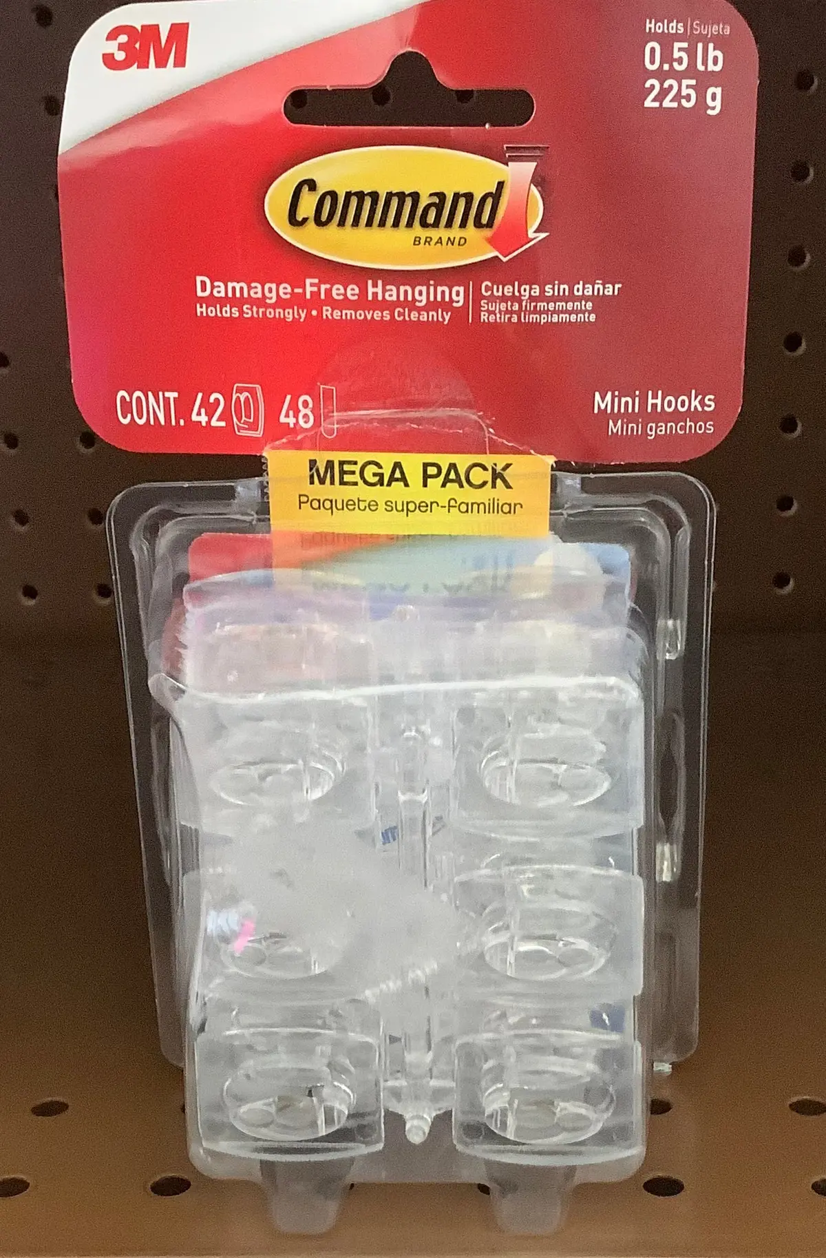 Command Mini Hooks Clear 1