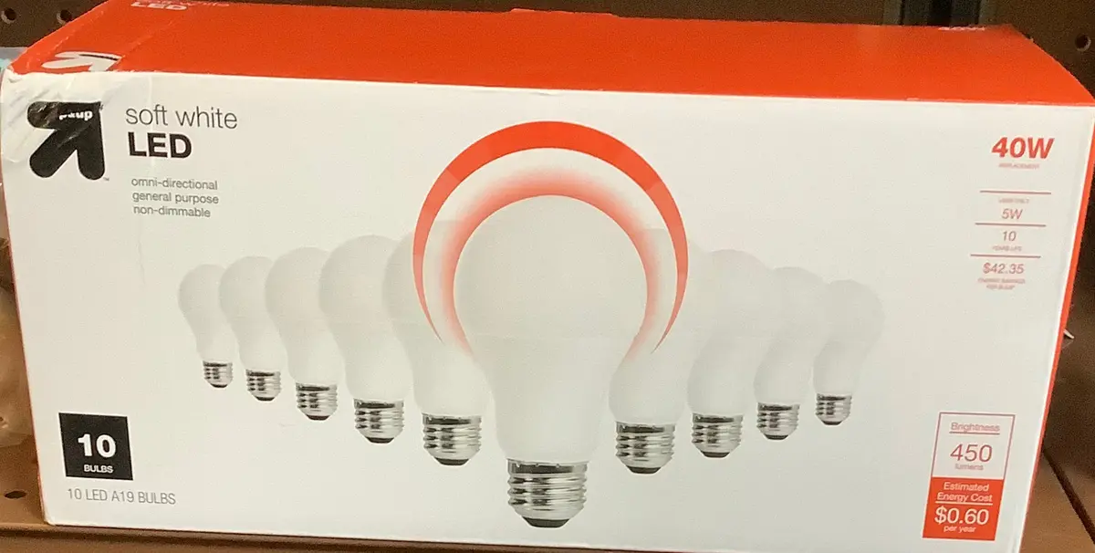 Led 40W 10Pk Light Bulbs Soft 1