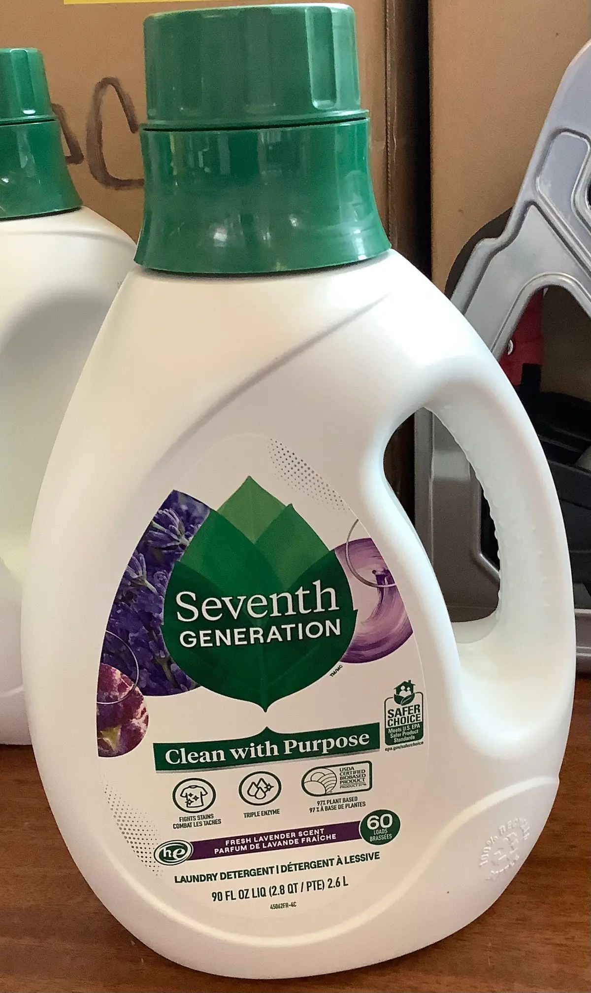 Seventh Generation Liquid Laundry Detergent Soap - Fresh
Lavender Scent - 90 Fl Oz 1
