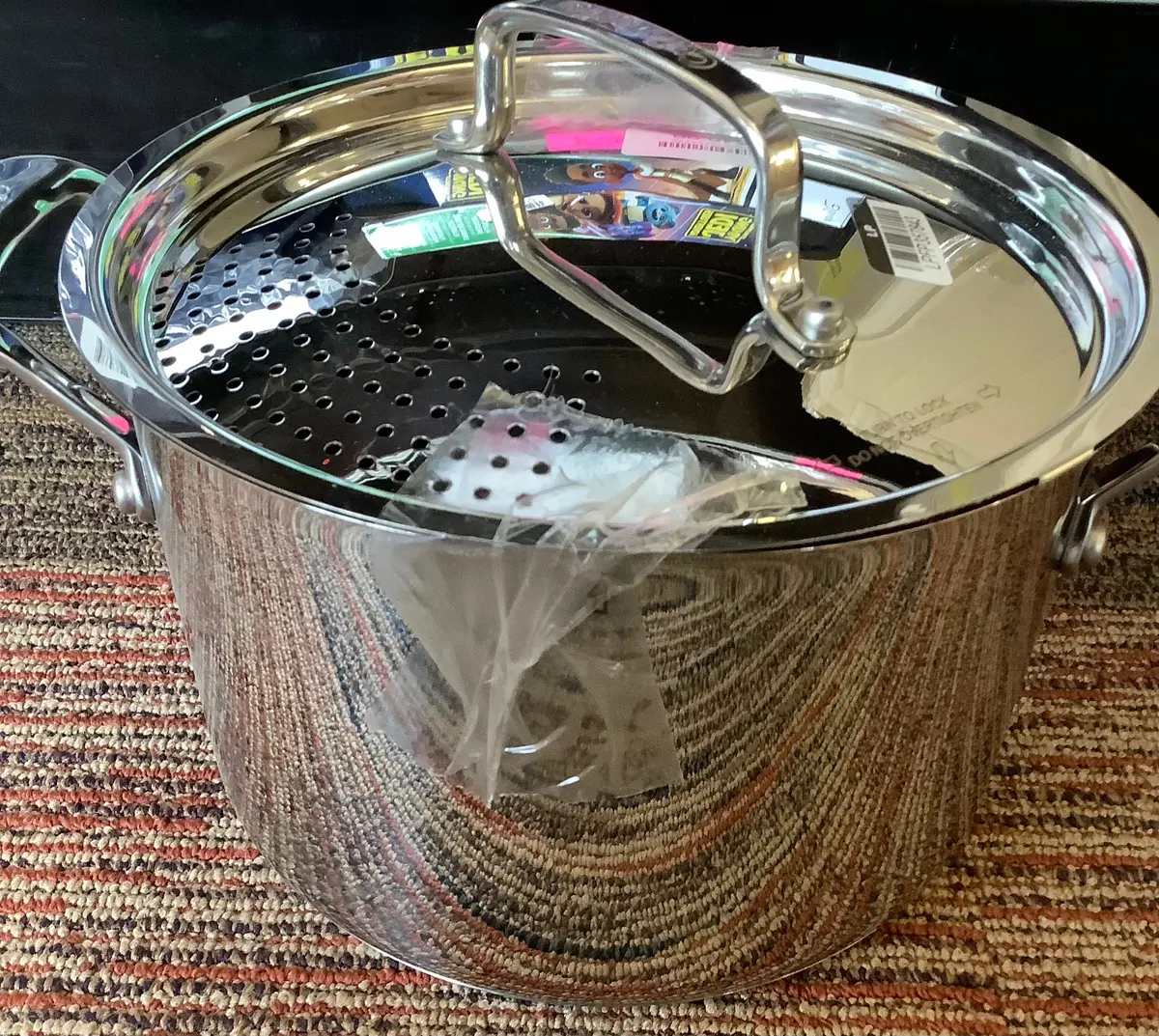 Cuisinart 5.75Qt Stainless Steel Pasta Pot With Straining Cover 1
