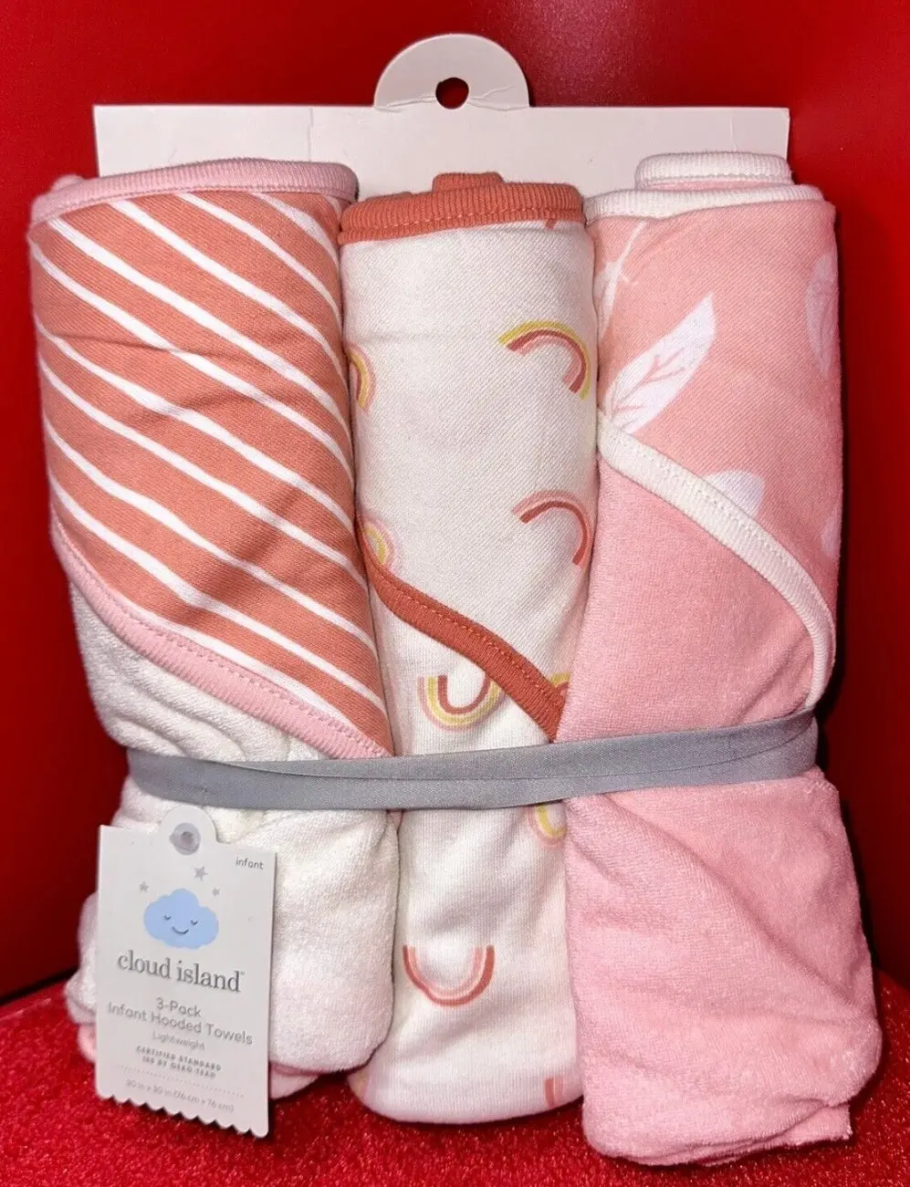 Baby Girls' 3Pk Earth & Sky Hooded Towel 1