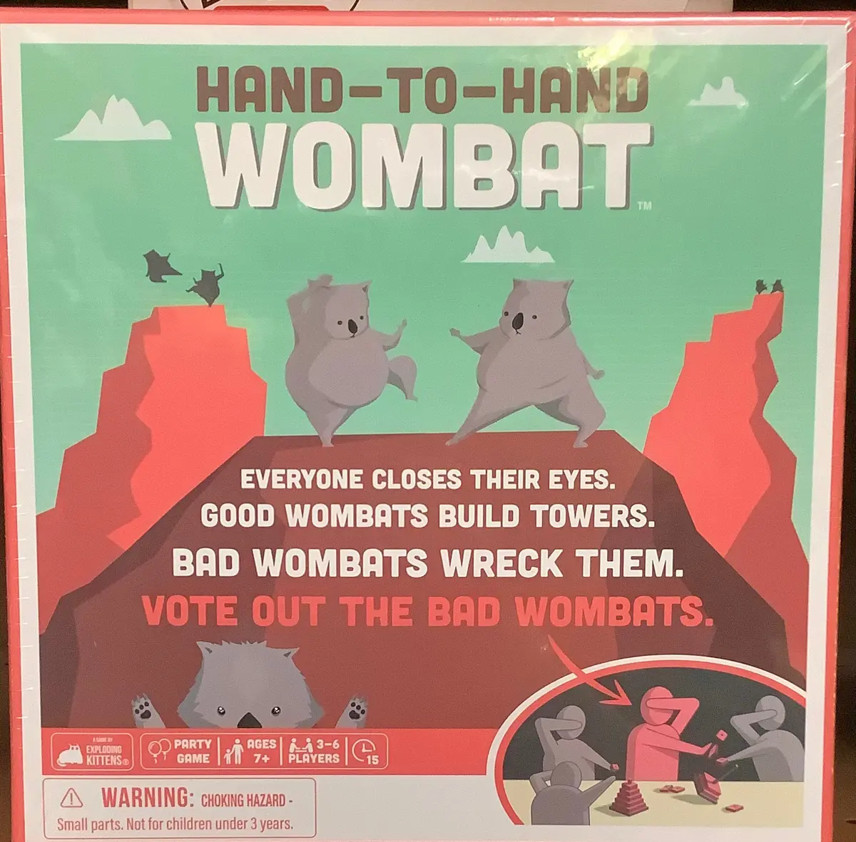 Hand-To-Hand Wombat Game By Exploding Kittens 1