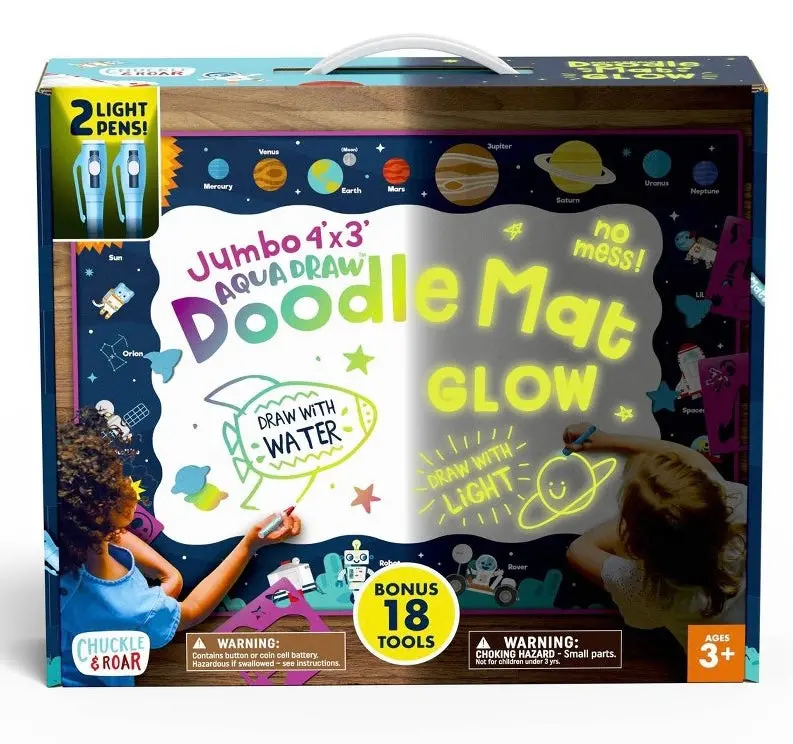 Chuckle & Roar Aqua Draw Doodle Mat Glow 1