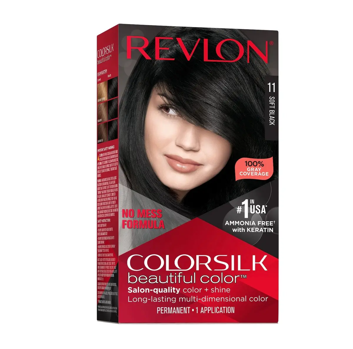 Revlon Colorsilk Beautiful Color 100% Gray Coverage Ammonia-Free Permanent Hair Color 1