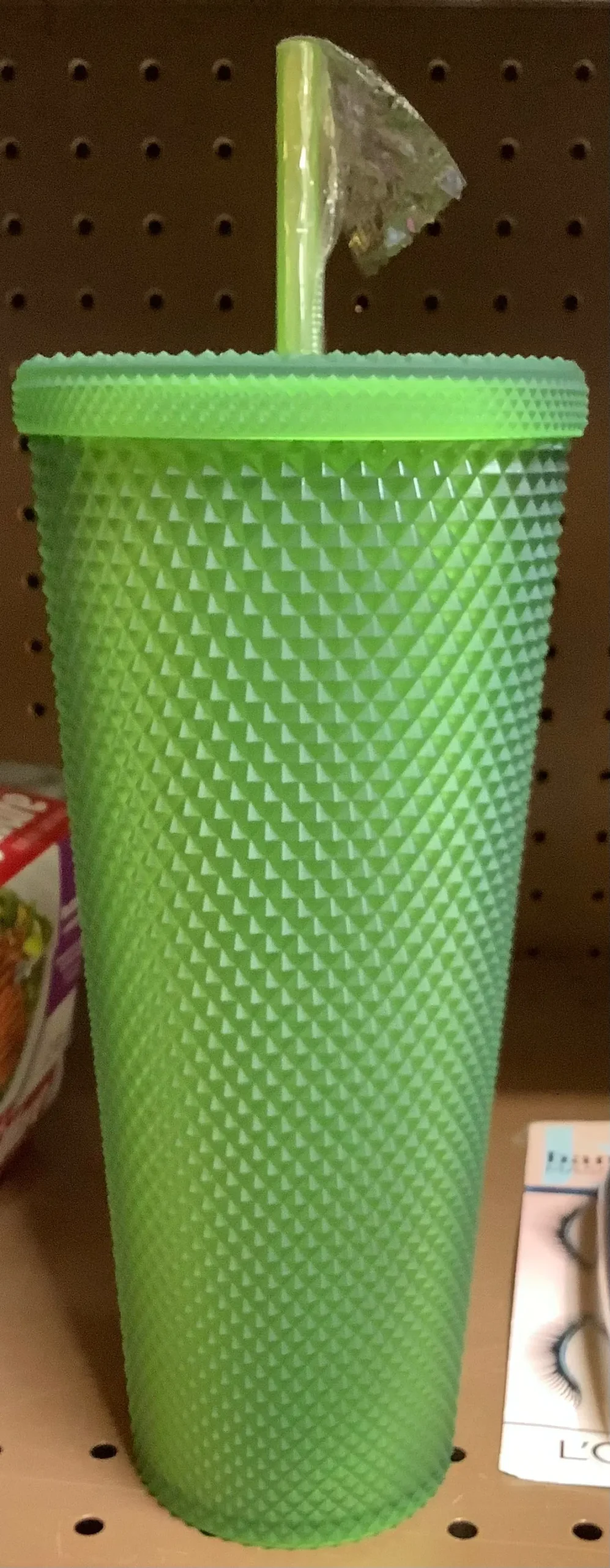 26.2Fl Oz Cold Tumbler Green With Straw 1