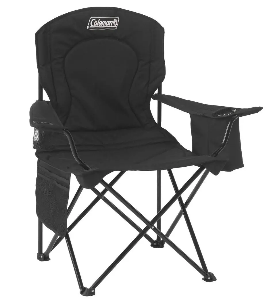 - Coleman Quad Portable Camping Chair With Built-In Cooler- Black 1