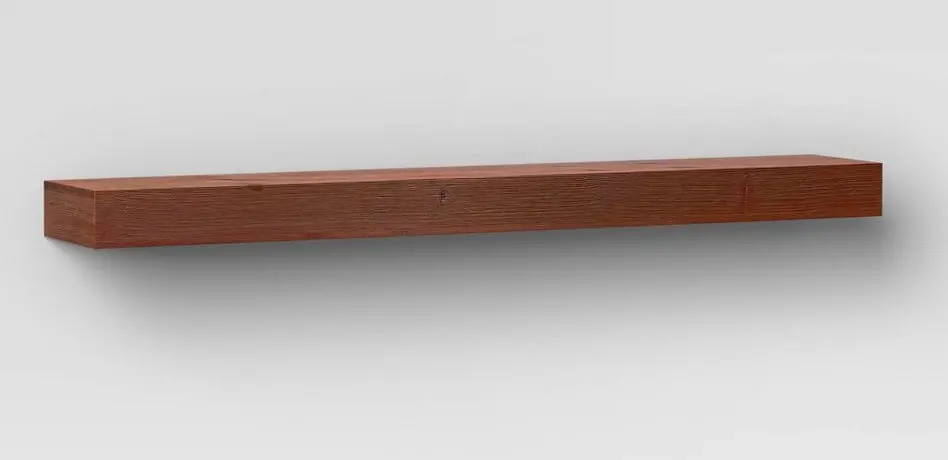 36" Floating Wood Shelf Walnut 1