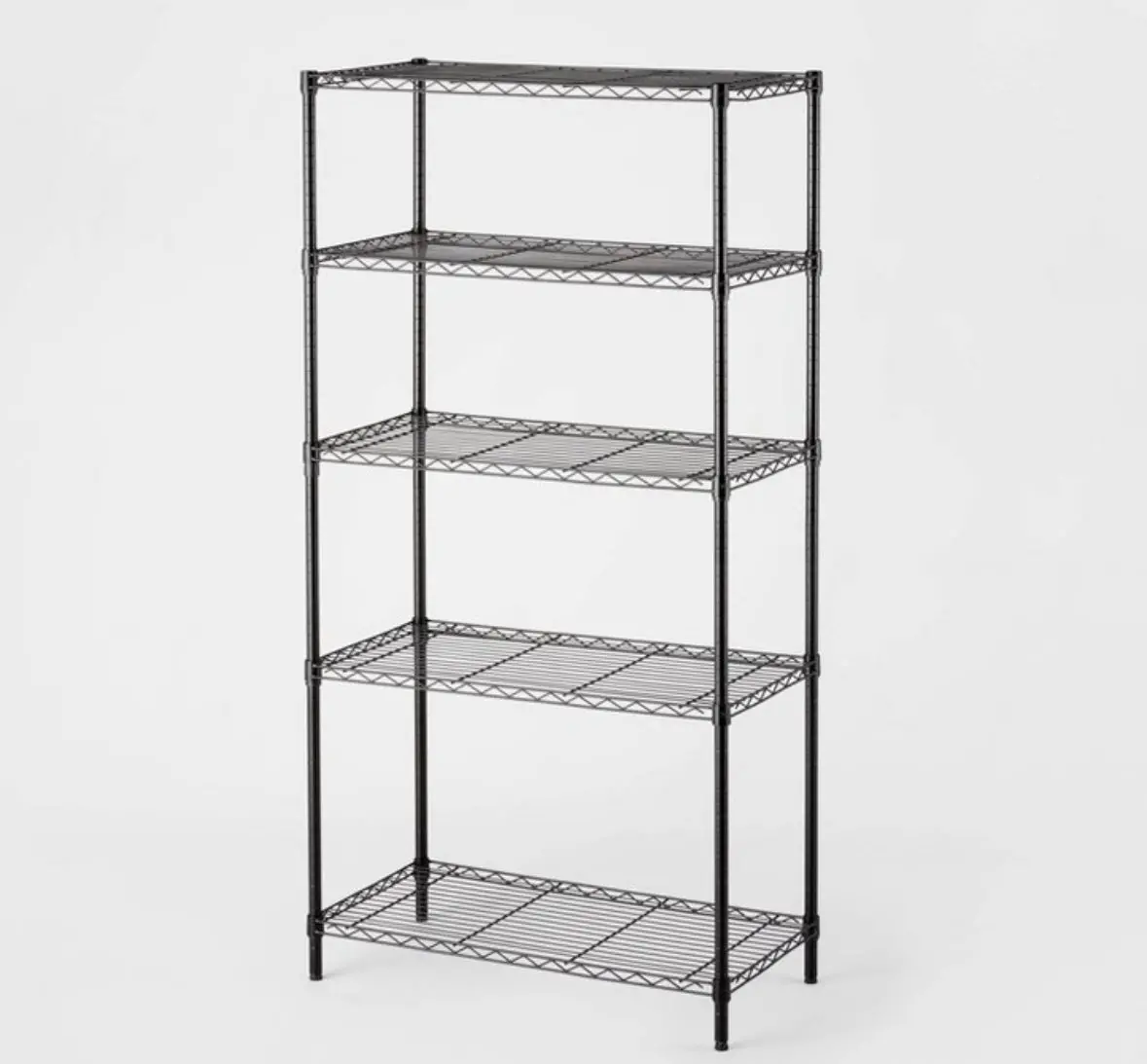 5 Tier Wireshelving Black 1