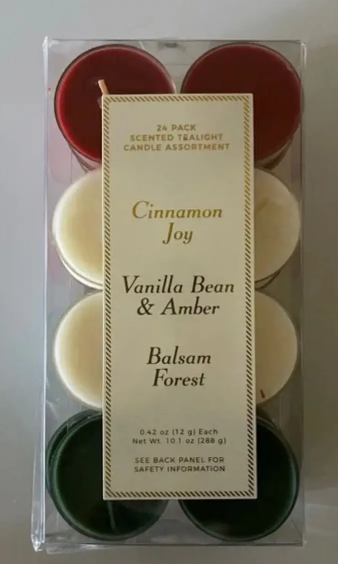 24 Pack Scented Assorted Tea Lights 1