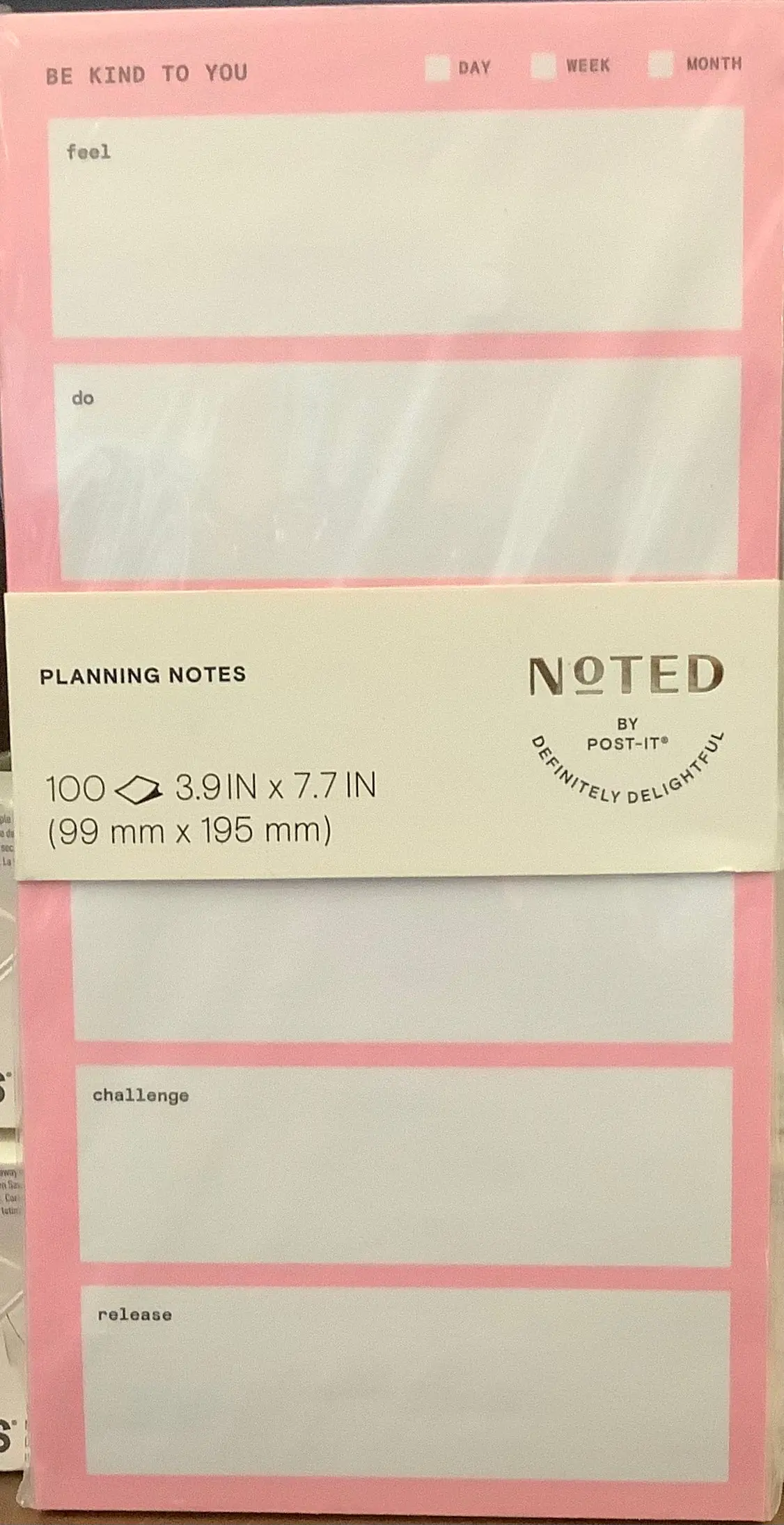 Planning Notes By Post-It 100 3.9In X 7.7In 1