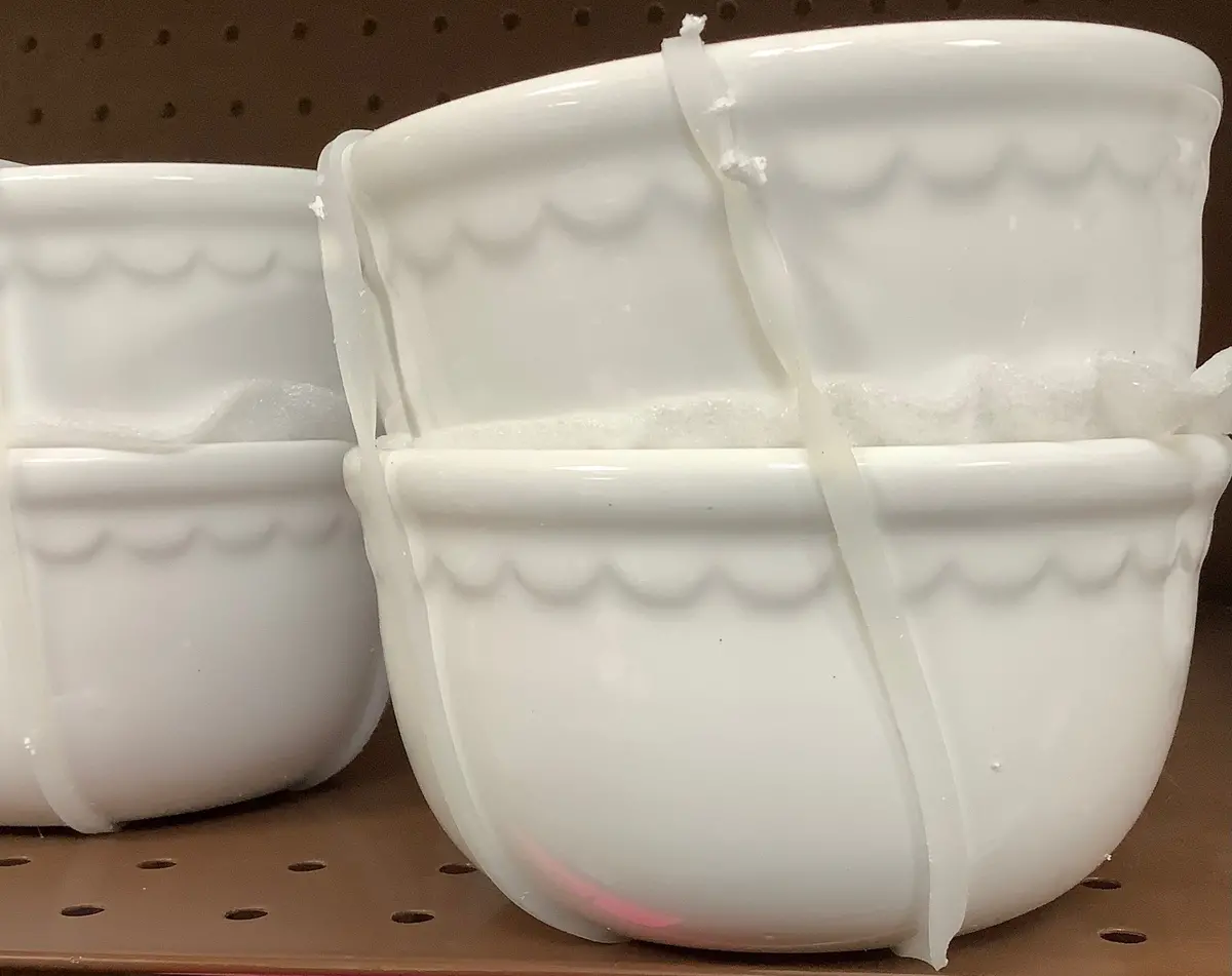2-Count Popcorn Bowls Ceramic 1