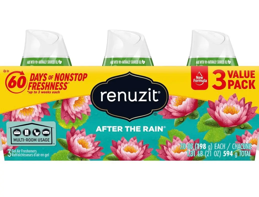 Renuzit Gel Air Freshener - After The Rain - 7.0Oz/3Pk 1