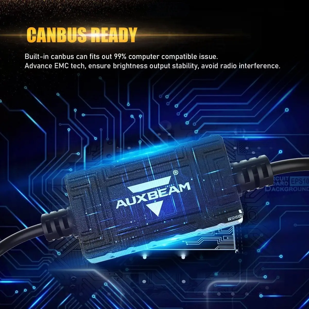 For 2007-2014 Gmc Yukon F-16 Plus Series Built-In Canbus Automotive Grade 14000Lm Led Light Bulbs High Low Beam Bundle 7