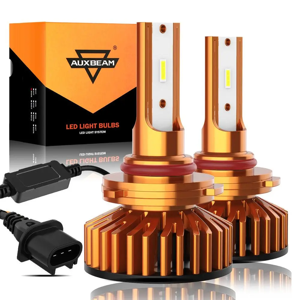 9005 Led Headlight Bulbs 52W 10000Lm F2 Series Mini Size 6500K Cool White |  2 Bulbs 1
