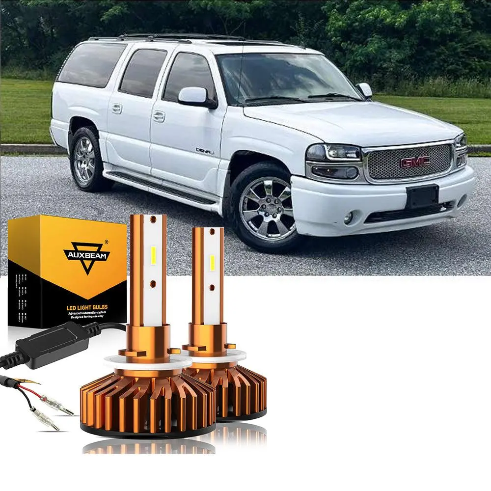 For 2002-2006 Gmc Yukon Xl 1500 9005 9006 Led Headlight Bulbs Bundle 7