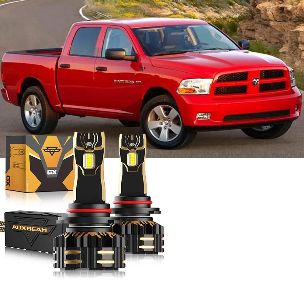 For 2011-2012 Ram 1500 (With 4 Headlamps) 9005 H13 Led Headlight Bulbs Bundle 14