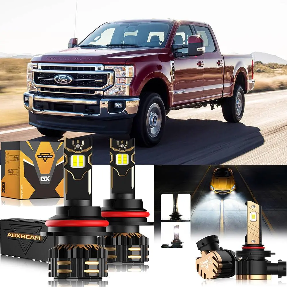 For 2000-2004 Ford F-350 Super Duty 9007 Led Headlight Bulbs 1