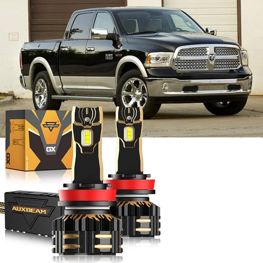 For 2014 Ram 1500 (Without Projector-Type Headlights) 9005 H11 Led Headlight Bulbs Bundle 16