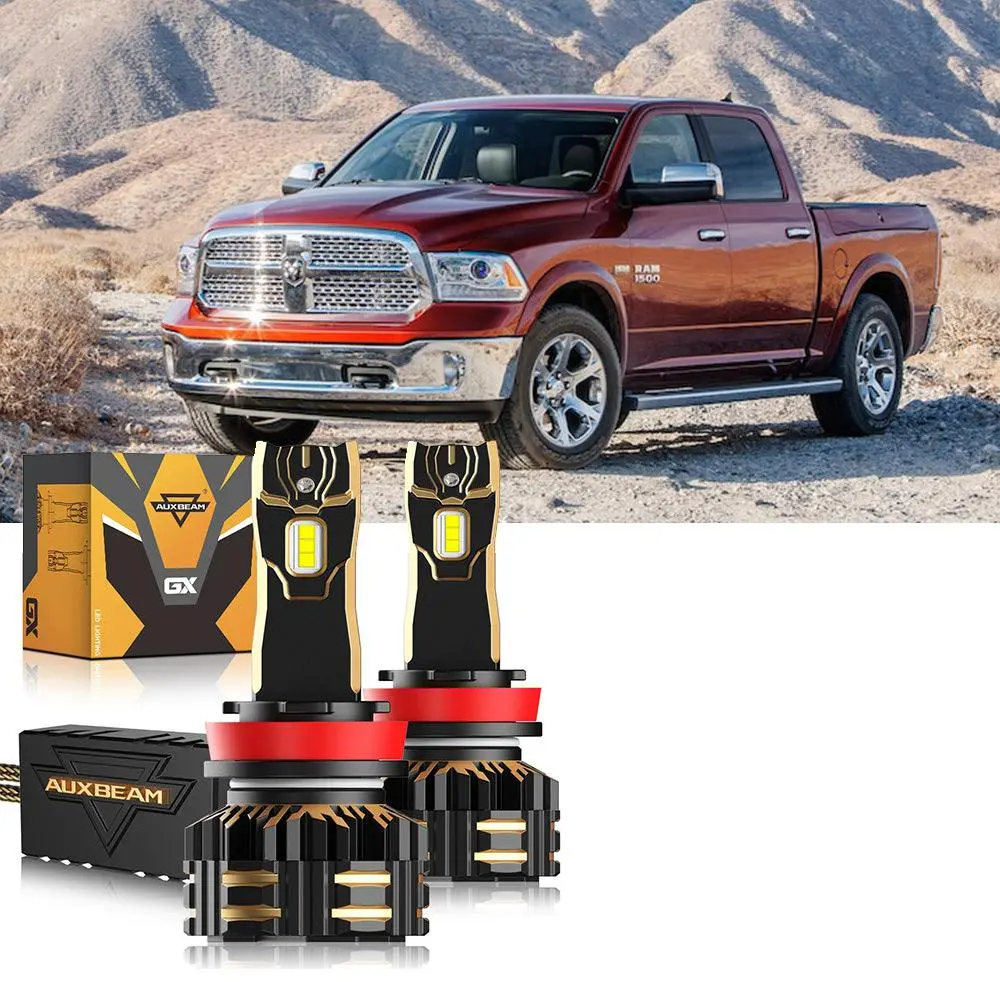 For 2013 Ram 1500 (Without Projector-Type Headlamps) 9005 H11 Led Headlight Bulbs Bundle 16