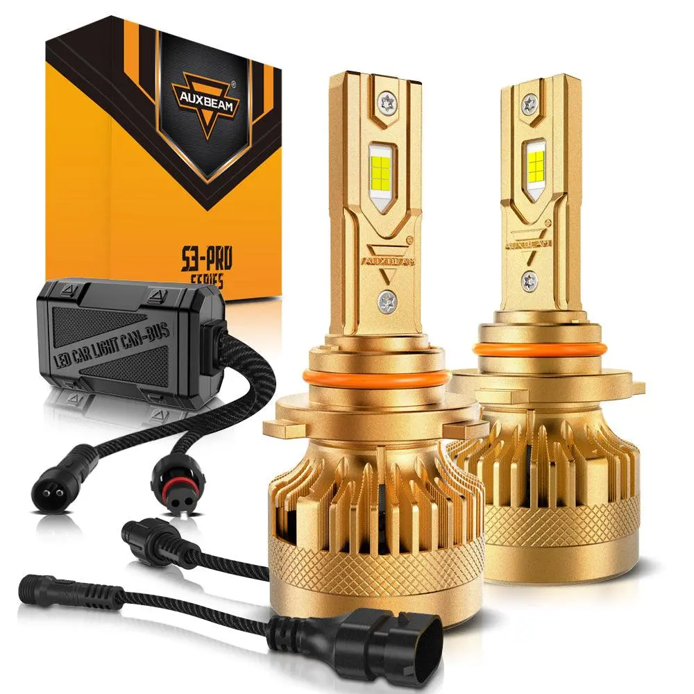 🆕9005/Hb3 Led Headlight Bulbs S3 Pro Series Dual Decoder Can-Bus Error Free 12V 120W 24000Lm 6500K Cool White | 2 Bulbs 2