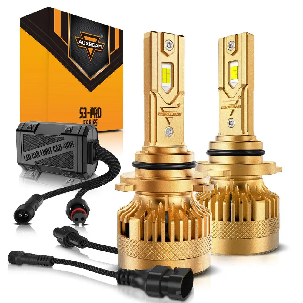 🆕9006/Hb4 Led Headlight Bulbs S3 Pro Series Dual Decoder Can-Bus Error Free 12V 120W 24000Lm 6500K Cool White | 2 Bulbs 2
