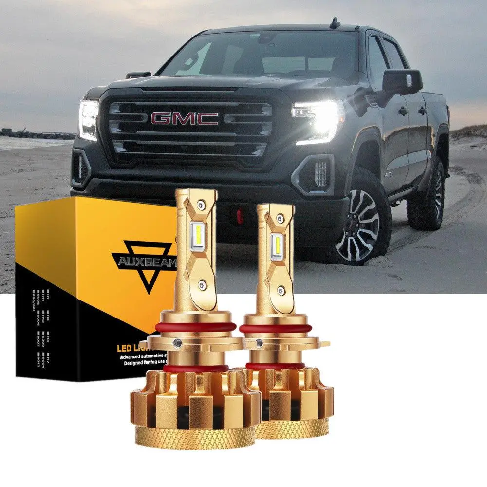 For 2003-2006 Gmc Sierra 1500 (Base Ht Sl Sle Slt Wt Hybrid) F-16 Plus Series Built-In Canbus Automotive Grade 14000Lm Led Light Bulbs High Low Beam Bundle 5