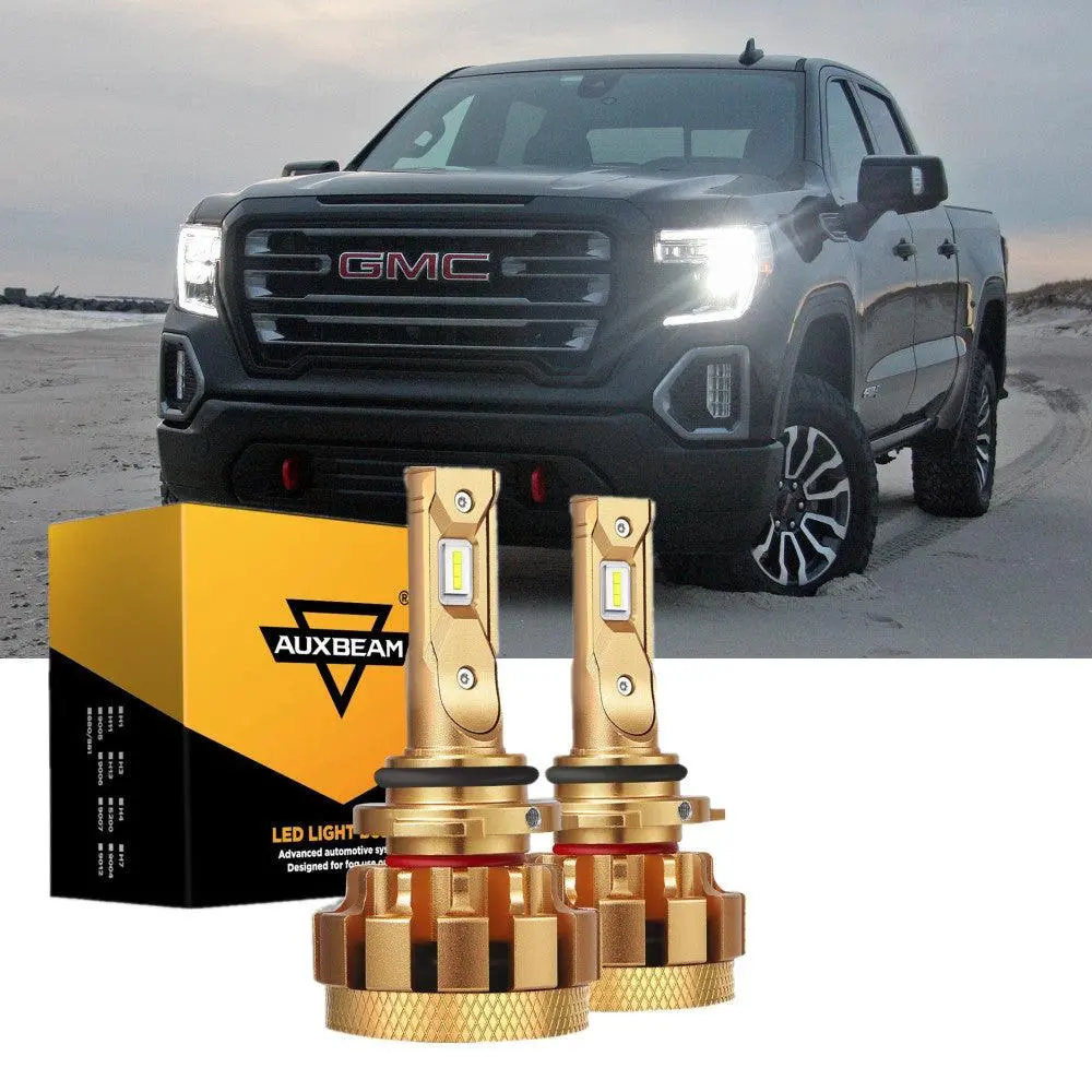 For 2003-2006 Gmc Sierra 1500 (Base Ht Sl Sle Slt Wt Hybrid) F-16 Plus Series Built-In Canbus Automotive Grade 14000Lm Led Light Bulbs High Low Beam Bundle 6