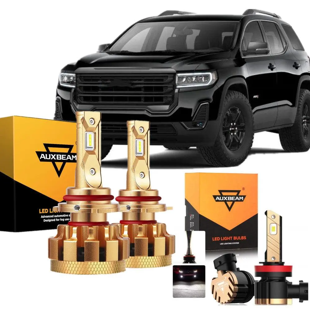 For 2013-2019 Gmc Acadia(With Halogen Headlights) F-16 Plus Series Built-In Canbus Automotive Grade 14000Lm Led Light Bulbs High Low Beam Bundle 1