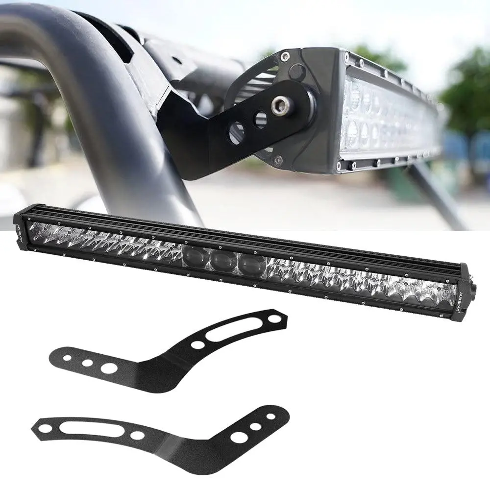 32 Inch 5D-Pro Series Dual Row Led Light Bars & Upper Led Light Bar Mounting Brackets Combo For 2013-2021 Polaris Rzr Xp1000 & 2015-2021 Rzr 900 S900 S1000 Eps Models 1