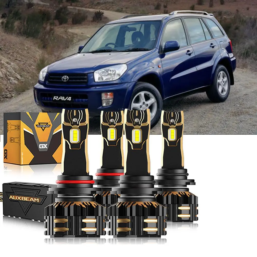 For 2000 Toyota Rav4 9005 9006 Led Headlight Bulbs Bundle 1