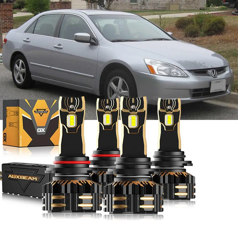 For 2003 Honda Accord 9005 9006 Led Headlight Bulbs Bundle 1