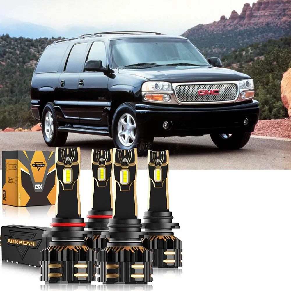 For 2000-2001 Gmc Yukon 9005 9006 Led Headlight Bulbs Bundle 10