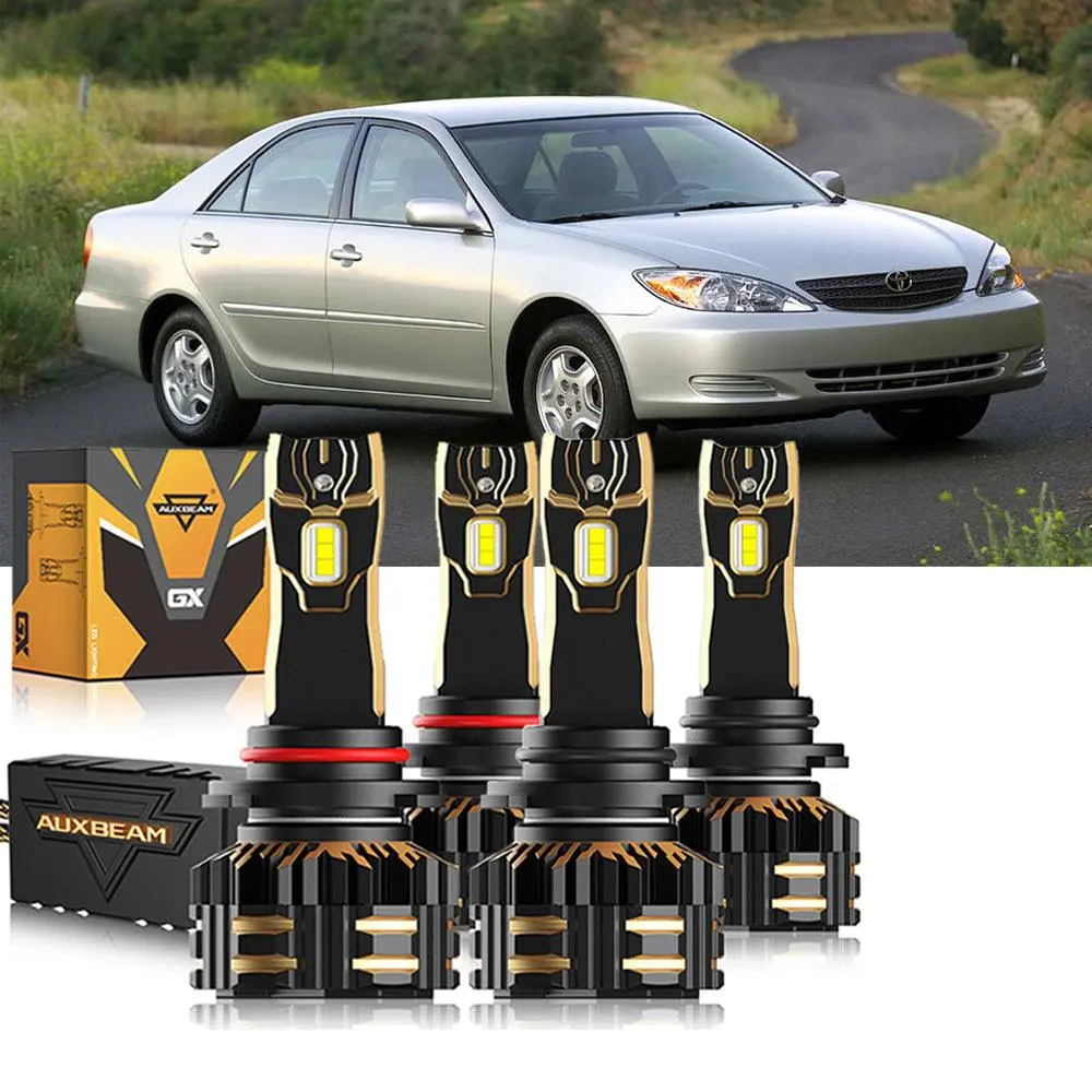 For 2002-2006 Toyota Camry 9005 9006 Led Headlight Bulbs Bundle 12