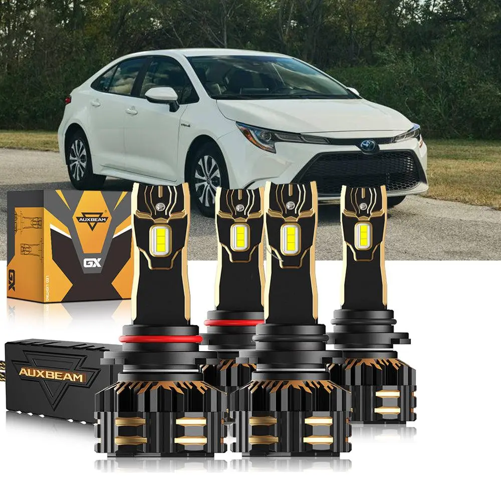 For 2022 Toyota Corolla 9005 9006 Led Headlight Bulbs Bundle 1