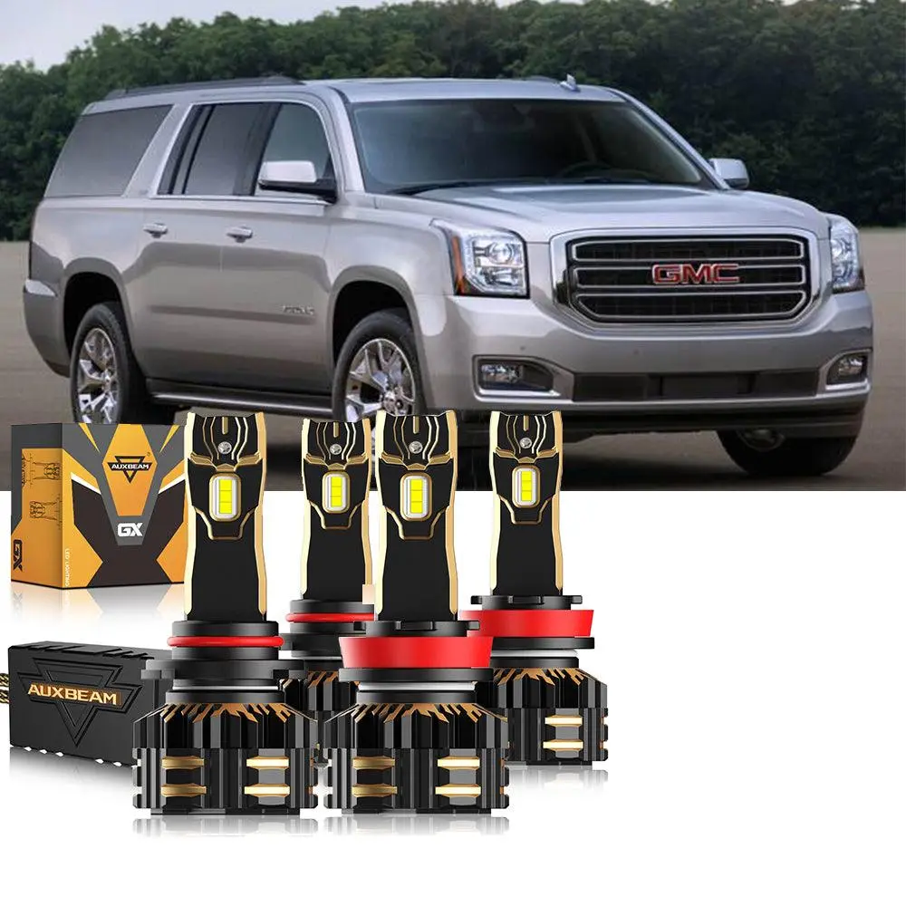 For 2017-2018 Gmc Yukon Xl Halogen 9005 H11 Led Headlight Bulbs Bundle 3