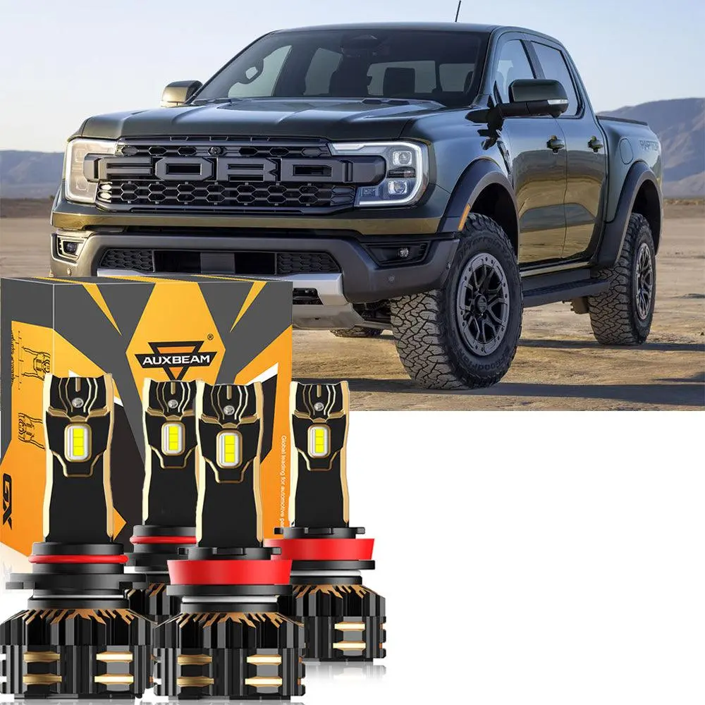 For 2020 Ford Ranger 9005 H11 Led Headlight Bulbs Bundle 1